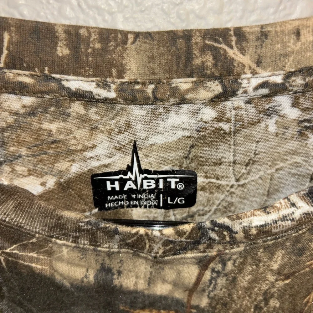 Habit Outdoor Camouflage Long Sleeve Shirt Size Large